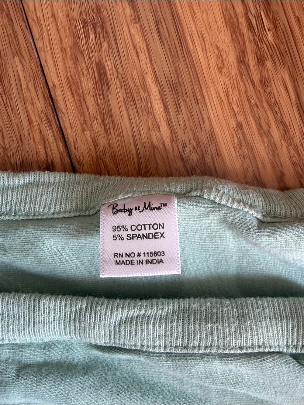 Baby Be Mine Mint Green Cotton Baby Throw Blanket - Picture 6 of 6